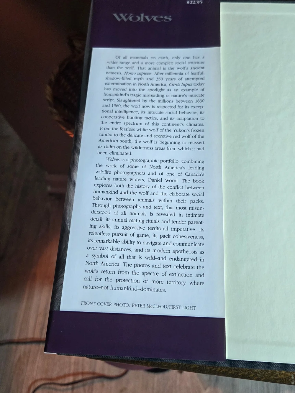 Wolves by – Purple Cover Coffee Table Book